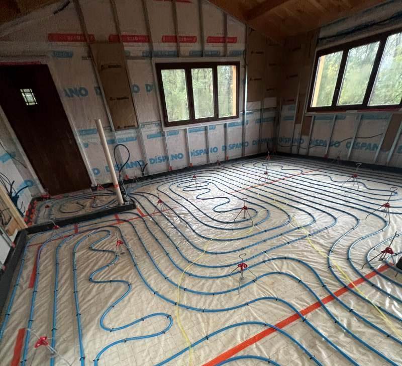 plancher chauffant vernet les bains travaux