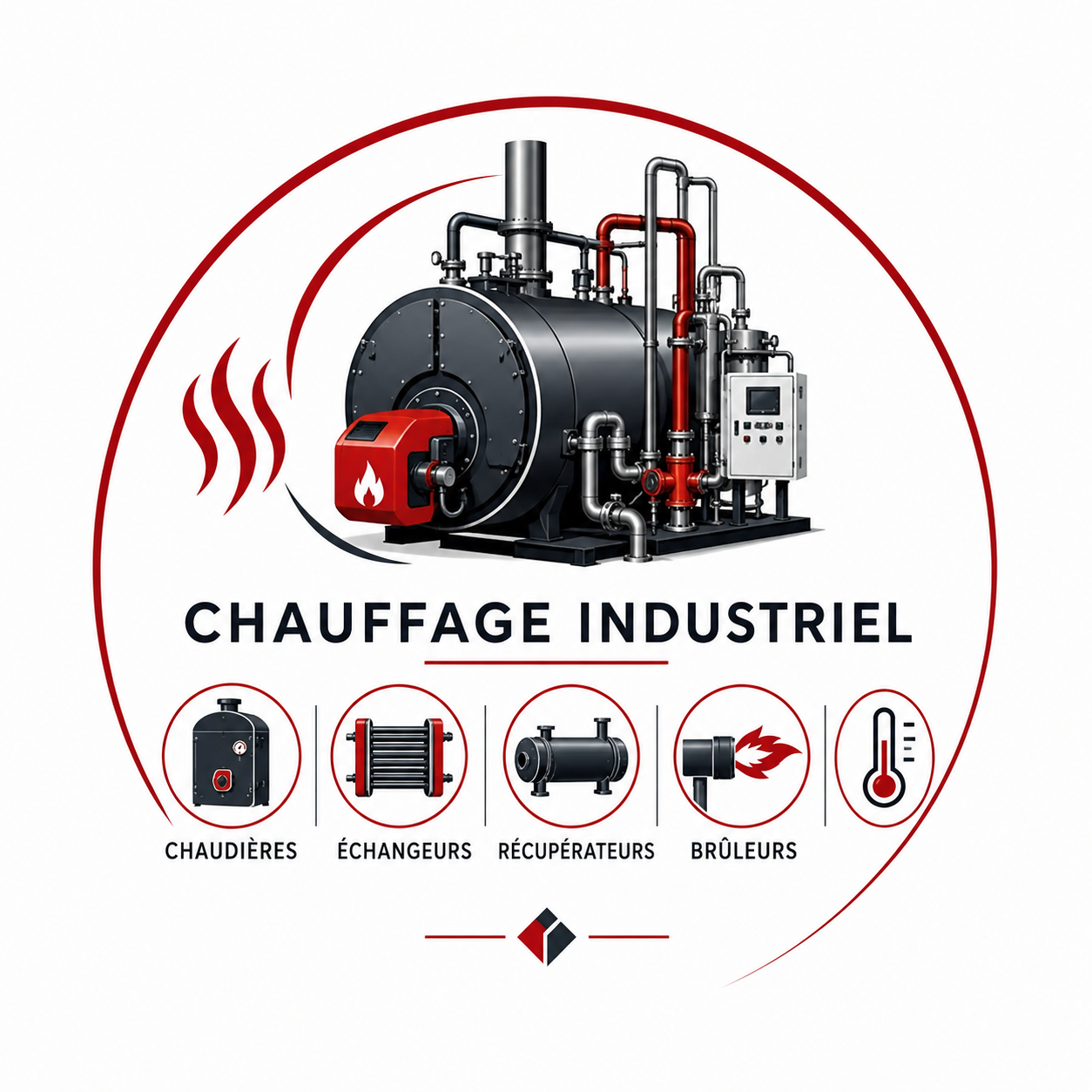 chauffage industriel représentant des chaudières, échangeurs, récupérateurs et brûleurs pour installations industrielles à Perpignan