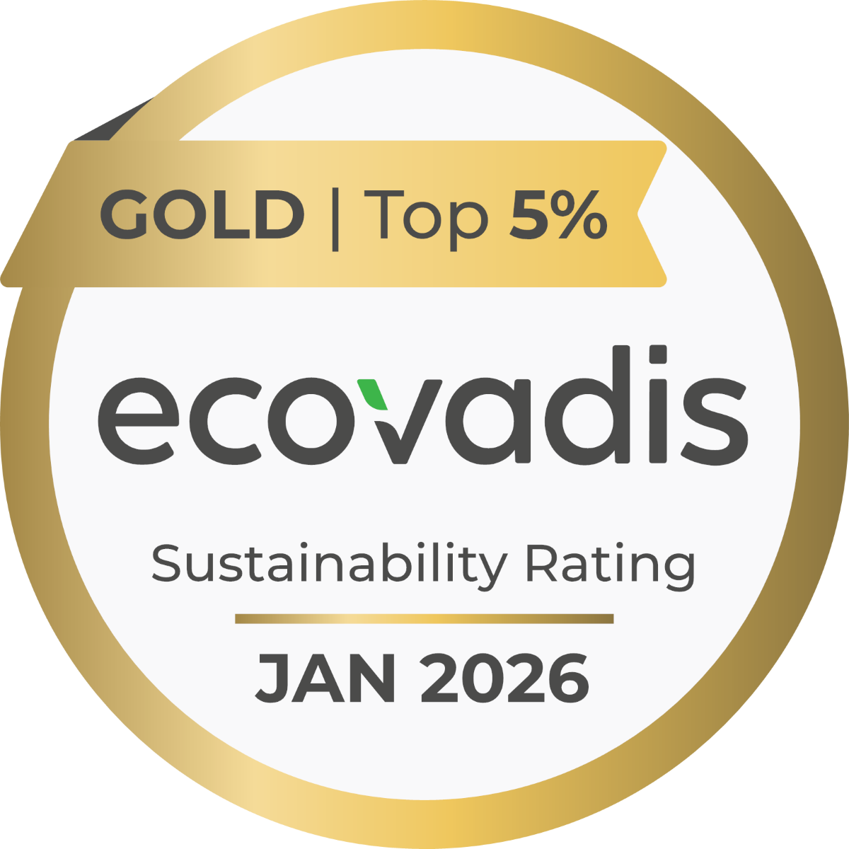 BATIR BEPOS – médaille EcoVadis Top 5 % pour sa performance RSE, janvier 2026